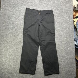 Genuine Dickies Cargo Pants Women's 14 Black Relaxed Fit Outdoor - 36x30.5
